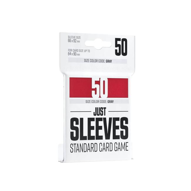 Gamegenic Just Sleeves: Standard Card Game Red (50 ct.)